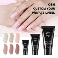 Kit de polygel professionnel Neissry avec lampe UV sans fil, accessoires pour lampe à ongles, pinceau pour polygel pour usage en salon