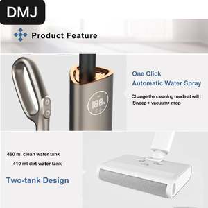 Mopa eléctrica inalámbrica recargable, superventas, para limpieza en húmedo y seco, con función de pulverización de agua. - Product Image 6