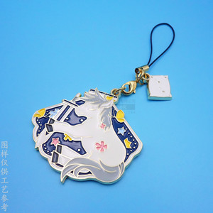 Breloque de téléphone portable licorne en alliage métallique, pendentif 50x30mm, accessoire décoratif pour porte-clés - Product Image 1
