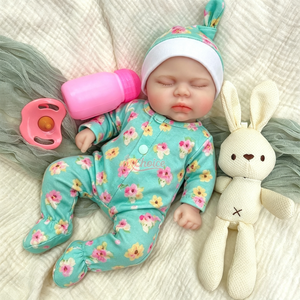 Adorable Muñeca Reborn de Silicona, Estilo Recién Nacido Realista, Regalo Perfecto para Festividades, para la Interacción entre Padres e Hijos y como Compañera - Product Image 1