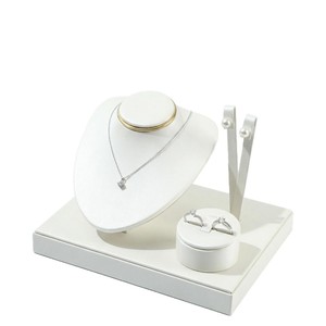 Jewelry Display Rack Set 18x15x2cm MDF Fashion Style For Necklace Earring Storage Organization - Product Image 3