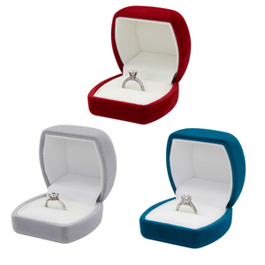 Spot Wholesale High-end Hot Selling Velvet <b>Ring</b> <b>Box</b> Necklace Pendant Jewelry Packaging <b>Box</b> - Product Image 1