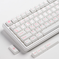 Nouveaux capuchons de touches en céramique, 120 touches, thème rose cœur brisé/noir minimaliste, profil Cherry pour claviers mécaniques
