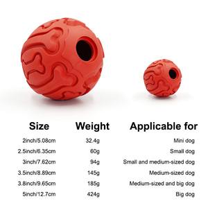 Büyük agresif Chewer köpekler için dayanıklı yıkılmaz kauçuk top oyuncak sürdürülebilir interaktif köpek oyuncak - Product Image 6