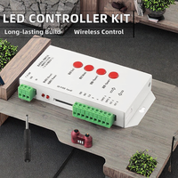 Contrôleur LED WS1903 WS2811 16703 T1000S WS2813 avec télécommande, 2048 pixels, carte SD programmable, DC5-24V, garantie 1 an, facile à utiliser