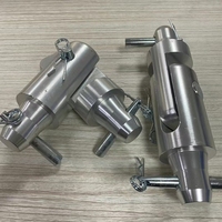 Section de charnière en aluminium pour poteau de treillis, accessoire de treillis à joint, compatible avec toutes les tailles de clip de jonction pour connexion de treillis
