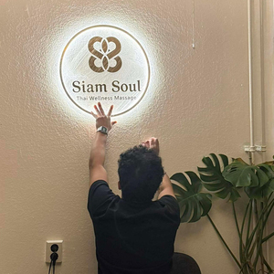 New Arrival 3d Backlit Custom logo Gold Acrylic <b>Led</b> Neon Illuminated <b>Sign</b> Wedding Party Shop Hotel Office Bar Signs Wedding - Product Image 3