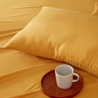 Luxe 100% bambou Lyocell tissu imprimé draps de lit plats Queen Size