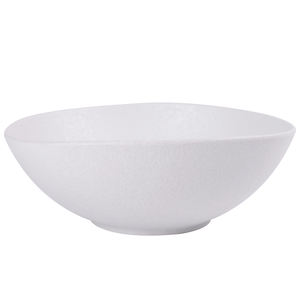 Juego de cuencos de cerámica blanco mate, vajilla de porcelana para fruta, ensalada, cereales, tazones para servir - Product Image 1