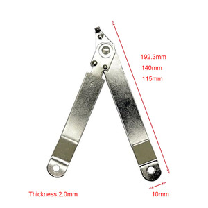 Bisagras de soporte para tapas, plegables izquierda y derecha, con tornillos de montaje para muebles, cajas de madera, estuches de joyería y cofres. - Product Image 2