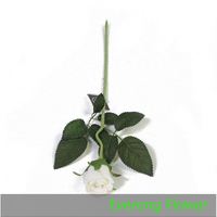 Everongflower bunga sentuhan asli buatan, bunga mawar kecil beludru untuk dekorasi pernikahan