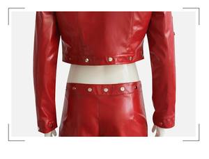 Costume de cosplay pour homme adulte Halloween <span class=keywords><strong>Les</strong></span> <span class=keywords><strong>Sept</strong></span> <span class=keywords><strong>Péchés</strong></span> Capitaux Veste en cuir rouge Pantalon en cuir Ban AOKG-104 - Product Image 5