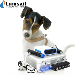 Dual Channel Smart Poderosa Veterinária Shockwave Therapy Machine tratar nos músculos do cão e reabilitação