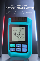Multimeter serat optik Mini 4 In 1 10MWVFL lED RJ45 500 set penyimpan Data optik multifungsi OPM