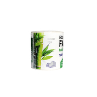 Papier toilette écologique Queenkale le plus vendu, brun, à âme creuse, fabriqué à partir de pâte de bambou vierge, emballage personnalisé, logo standard