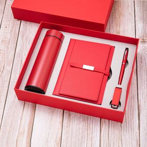Carnet avec stylo A5 en cuir PU, clé USB 16 Go, organiseur de bureau, coffret cadeau d'affaires, logo personnalisé, cadeaux d'entreprise - Product Image 4