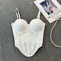 Soutien-gorge bustier tendance et élégant pour femme, style vintage en maille, idéal pour l'été