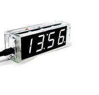 Kit d'horloge numérique DIY DIY, affichage de la date et de la semaine, alarme de température DS1302, projet de soudure, apprentissage pratique, soudure, kit électronique