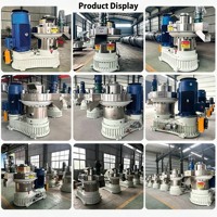 Machine à granulés de biomasse multi-usages 1-5TPH pour la production de granulés de combustible et d'aliments pour animaux à partir de déchets agricoles, de bois et de paille