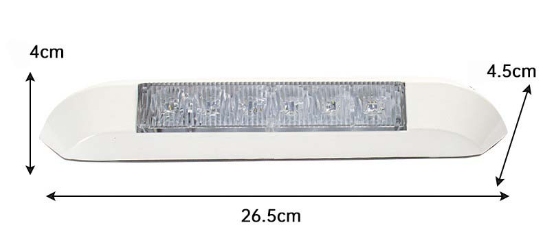 Boîtier blanc 6 LED