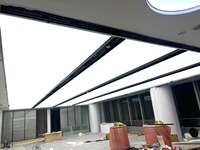Panneau lumineux LED à film souple pour plafond - IP65, rétroéclairage UV, cadre en profilé aluminium pour restaurants, salles à manger, centres commerciaux