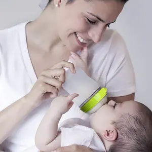 OEM Cute Small Anti-Colic Anticolic No Bpa Kinder Silikon milch Fütterung Baby Girl Flaschen set für Neugeborene