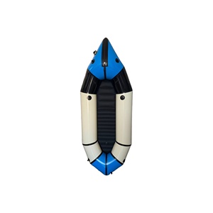 Packraft compact ultraléger en nylon enduit TPU avec plancher auto-vidangeant pour traversée de rivière - Product Image 1