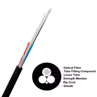 24 ans d'usine ANATEL 4 cœurs 8 cœurs 12 cœurs Câble à fibre optique ASU80/120 Mini Adss G652d G657a Câbles de communication FTTH extérieurs