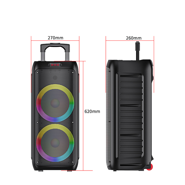 ZQS8235 Smart Speakers Portable Outdoor FM Radio Music BT 8Inch Subwoofer Speaker Box Price