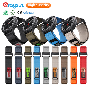 <span class=keywords><strong>Bracelet</strong></span> de montre en tissu 20 mm 22 mm pour <span class=keywords><strong>Garmin</strong></span> Vivoactive 4/Venu 3/2/Forerunner 265/255 pour Huawei GT5/GT4/GT3, <span class=keywords><strong>bracelet</strong></span> de montre en nylon - Product Image 1