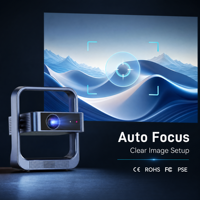 Mini projecteur intelligent Android C9 Pocket avec Wi-Fi intégré, courte portée, pour cinéma maison et jeux 4K