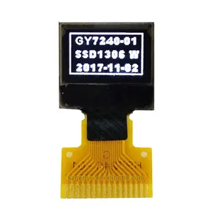 Genyu ips mini módulo oled, mini display de tela oled lcd, baixo consumo de energia, 0.42 polegadas 72x40