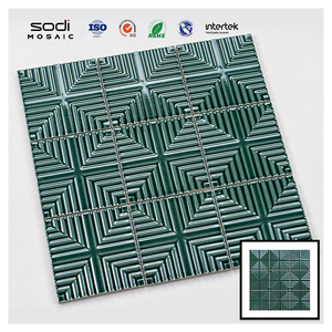 Carreaux muraux carrés modernes <span class=keywords><strong>de</strong></span> luxe pour intérieur, résistants aux taches, écologiques, en porcelaine émaillée, mosaïque <span class=keywords><strong>de</strong></span> <span class=keywords><strong>salle</strong></span> <span class=keywords><strong>de</strong></span> <span class=keywords><strong>bain</strong></span> pour hôtel/centre <span class=keywords><strong>de</strong></span> villégiature - Product Image 2