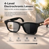 Lunettes intelligentes électrochromiques W711 à 4 niveaux, réduction de bruit ENC à double microphone, lunettes IA avec caméra 8MP 4K, Wifi, appels BLE, assistant IA