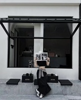 Ventanas Plegables de Aluminio con Apertura Vertical y Vidrio Templado Resistente a Huracanes, Gran Venta