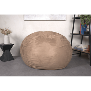 Chaise de pouf en mousse déchiquetée haute densité DB de 5 pieds pour enfants adultes couverture amovible confortable en microsuède pour usage domestique - Product Image 3