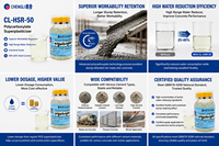 Copolymère de polycarboxylate liquide superplastifiant, concentration 50%, taux de réduction d'eau 20%-30%, dosage 0,3-0,5% pour le béton