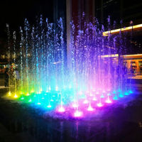 Fontaine d'eau multi-jets avec éclairage LED, fonction de synchronisation musicale en option, pour la décoration des places publiques