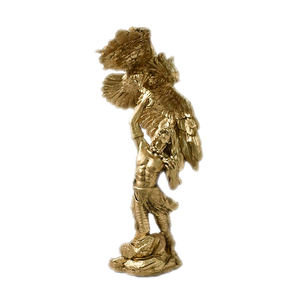 Aigle à tête blanche descendant sur une branche d'arbre Figurine décorative décor de bureau à domicile percher aigles ailes de gloire emblème Statue de liberté - Product Image 1