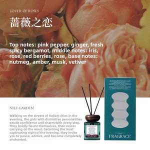 Coffret Cadeau Souvenir Aromathérapie Jardin du Nil – Diffuseur d'Huiles Essentielles Sans Flamme pour Intérieur, Durée 60-90 Jours, Modèle P050 - Product Image 6