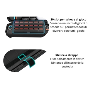 Étui rigide noir en EVA pour Nintendo Switch Lite avec rangement pour Nintendo DS - Product Image 3