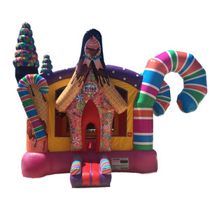 Candy Land Bounce House, <span class=keywords><strong>Location</strong></span> <span class=keywords><strong>de</strong></span> château gonflable sur le thème <span class=keywords><strong>de</strong></span> Candy Land pour les fêtes, Candyland Jumping Castle - Product Image 1
