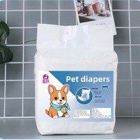 Couches absorbantes multi-plis respirantes non tissées SAP pour chiens mâles de petite race (Poodles) – Coussinets d'incontinence