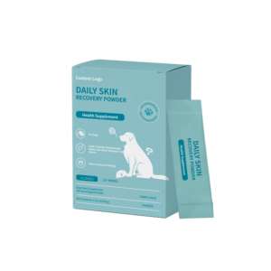 Poudre de complément alimentaire pour la peau et le pelage des chiens avec oméga 3 6 9 biotine et zinc pour les peaux sèches et la perte de poils - Product Image 2