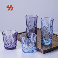 Gobelet en verre trempé durable pour usage commercial, empilable, pour bière, café, jus, lait, whisky, restaurant, hôtel, vente en gros