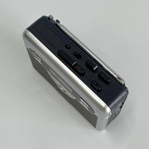 <b>Vintage</b> Portable All-In-One AM FM <b>Radio</b> Cassette Player Automatic Return Tape Recorder LCD Display Alarm Clock - Product Image 2