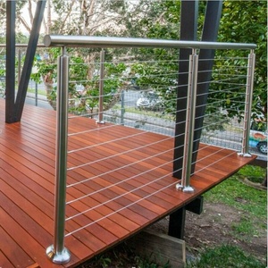 DAIYA prix par pied pour rambarde de câble avec poteau en <span class=keywords><strong>alu</strong></span> avec <span class=keywords><strong>balustrade</strong></span> de câble de fil noir - Product Image 4