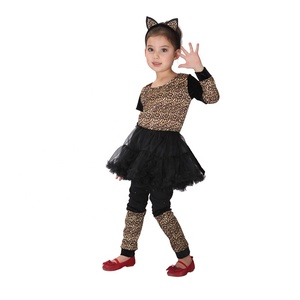 Gioco di ruolo per bambini Cosplay Dress Up Girls Leopard Cheetah Animal Halloween Costumes - Product Image 3