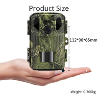 Caméra de surveillance de la faune spéciale haute performance, version mini basique, WiFi, 4K, 48MP, vidéo, portée IR 20m/85ft, IP65