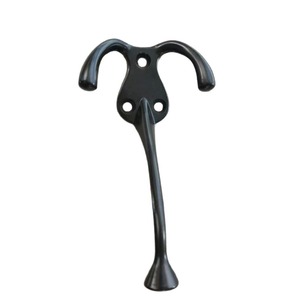 Porte-manteau mural en alliage de zinc en forme d'animal, couleur nickel noir, pour porte ou mur - Product Image 3